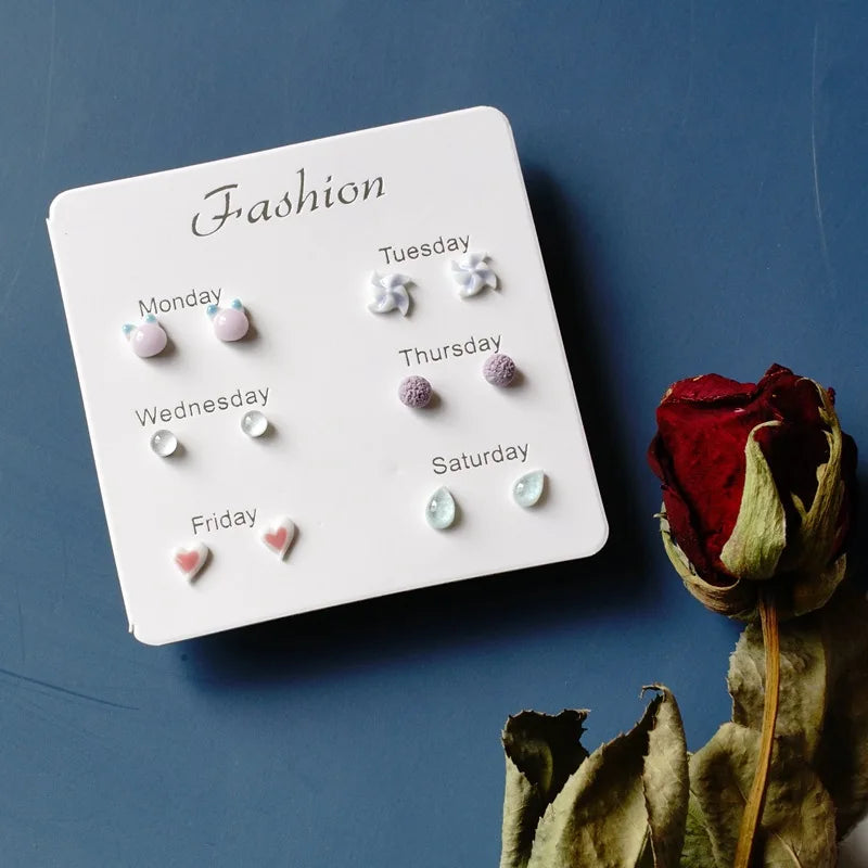 Fashion Ceramic Gift Earrings Set #T5 - Image 16