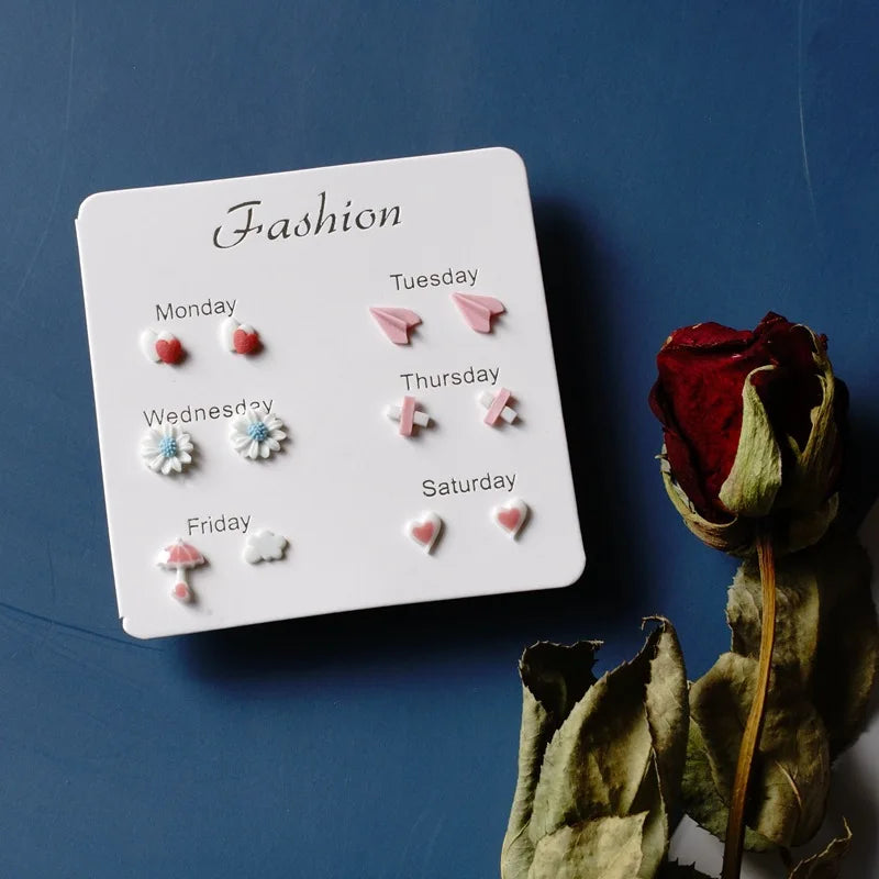 Fashion Ceramic Gift Earrings Set #T5 - Image 22