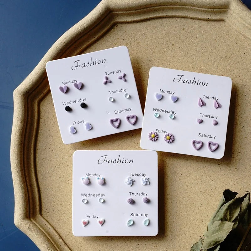 Fashion Ceramic Gift Earrings Set #T5 - Image 2