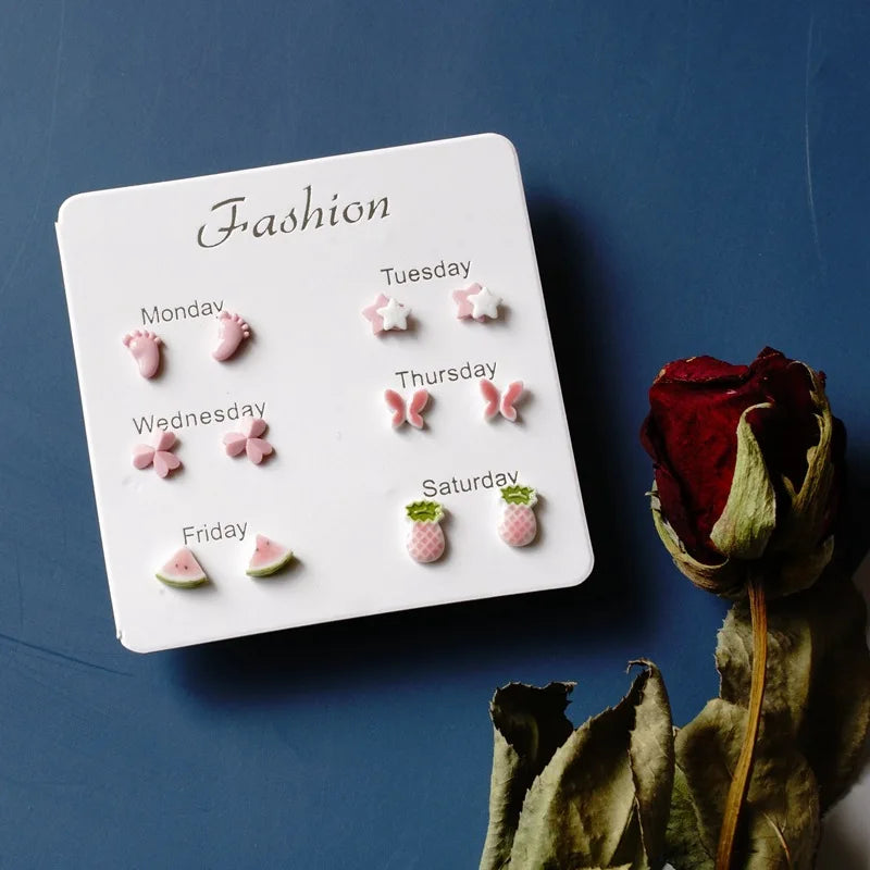 Fashion Ceramic Gift Earrings Set #T5 - Image 9