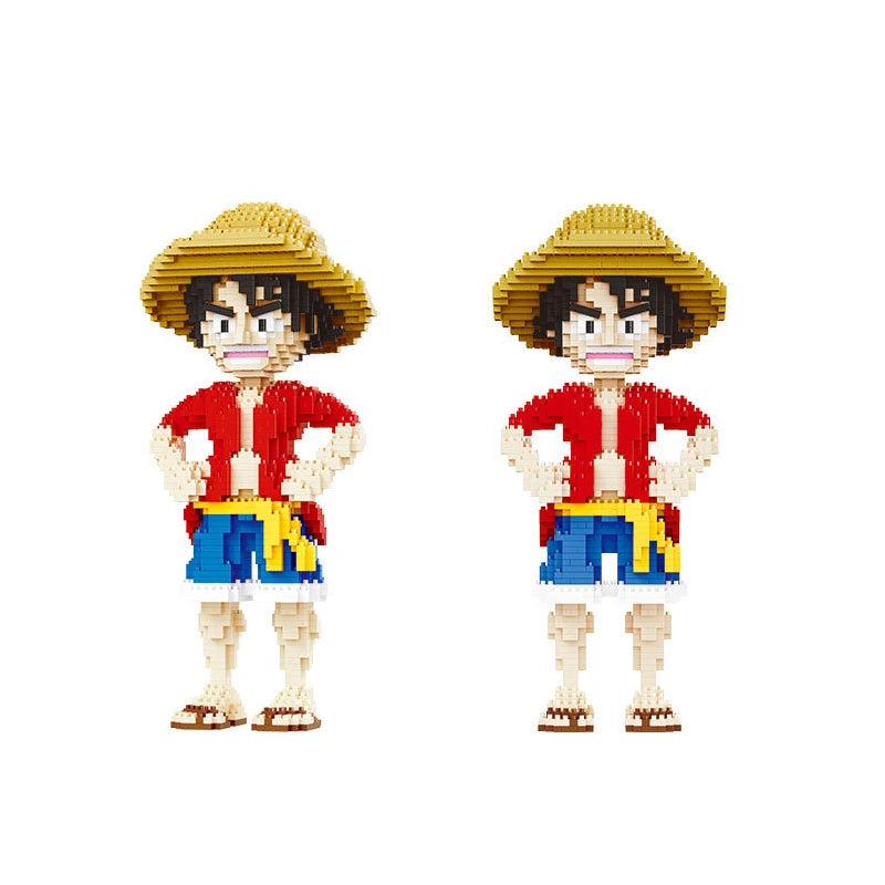 Anime One Piece Luffy Building Blocks DIY Mini Bricks - Image 3