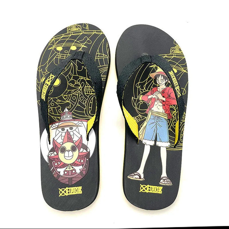 New One Piece Anime Peripherals Luffy Chopper Zoro Slippers - Image 13