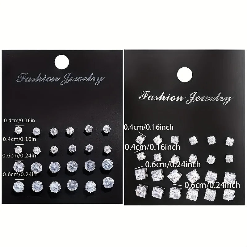 48-Piece Zircon Earring Set - Image 4