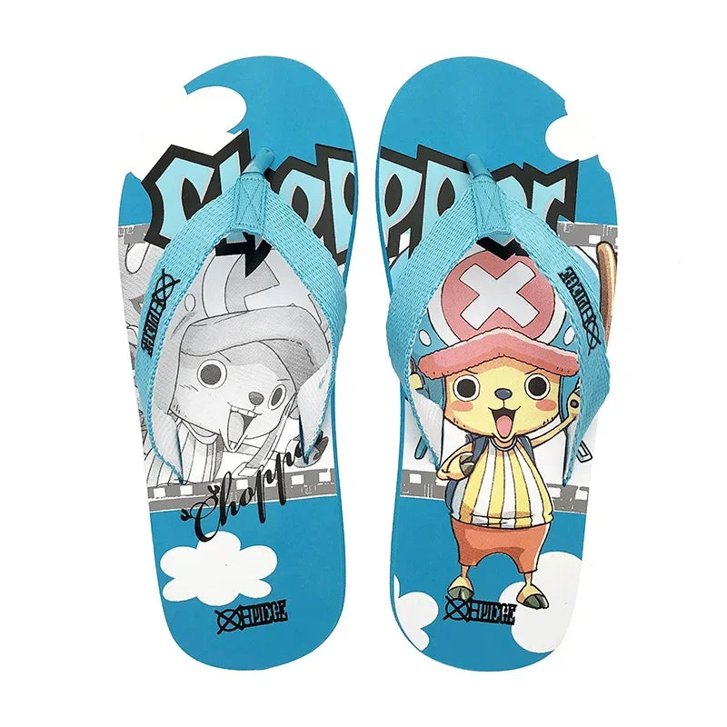 One Piece Anime Peripherals Kawaii Luffy, Chopper & Zoro Slippers - Image 5