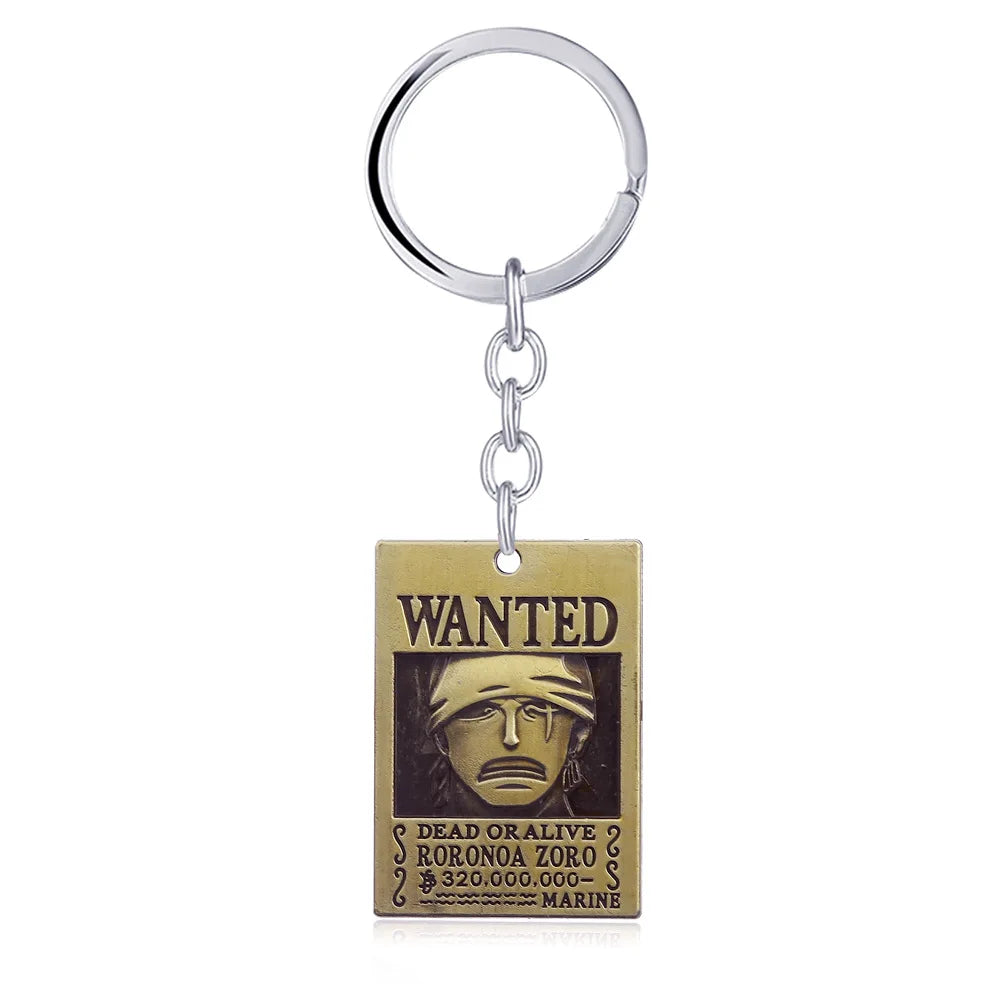 Anime One Piece Wanted Poster Keychains - Image 20