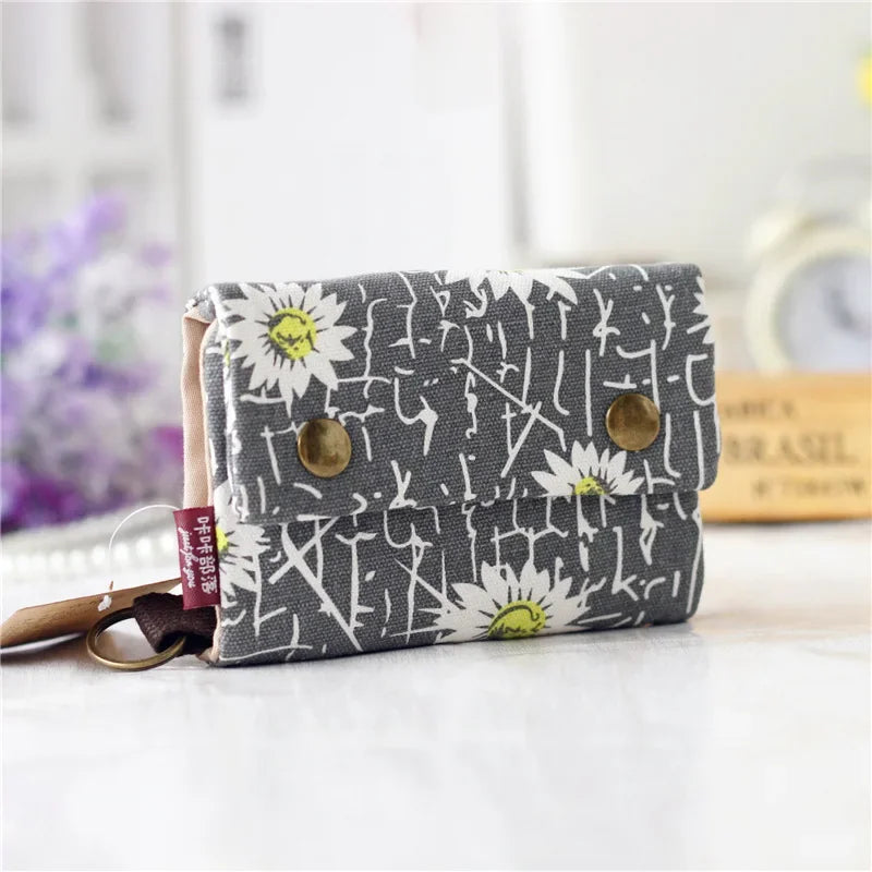 New Style One Piece Canvas Wallet - Image 8