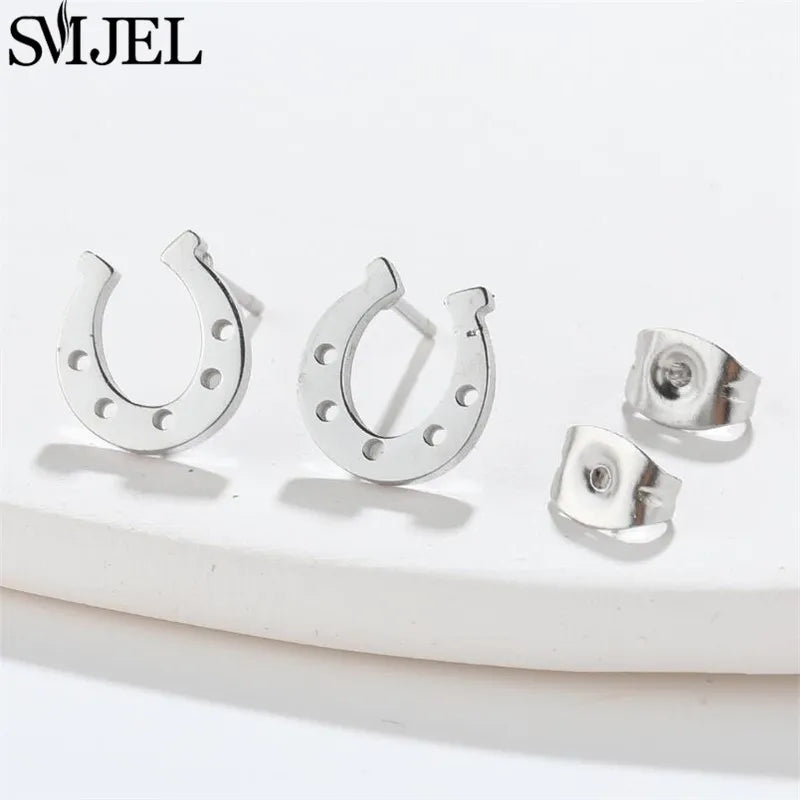 2024 Stainless Steel Geometric Stud Earrings - Image 3