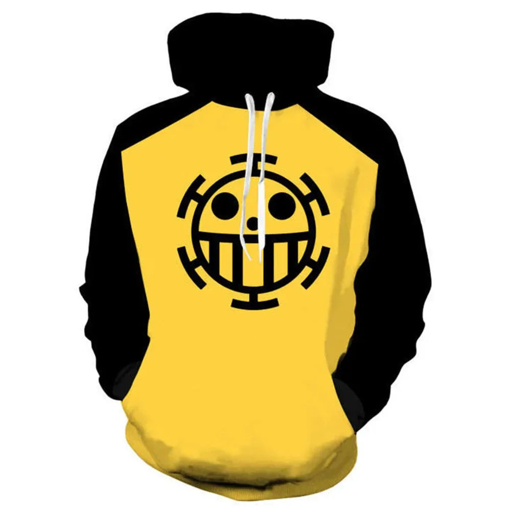 Japanese Anime One Piece Trafalgar D. Water Law Hoodie – Cosplay Long Sleeve Zip-Up Sweatshirt - Image 16