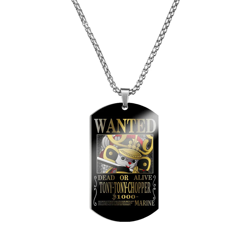 Creative One Piece Anime Luffy & Zoro Stainless Steel Necklace - Image 12