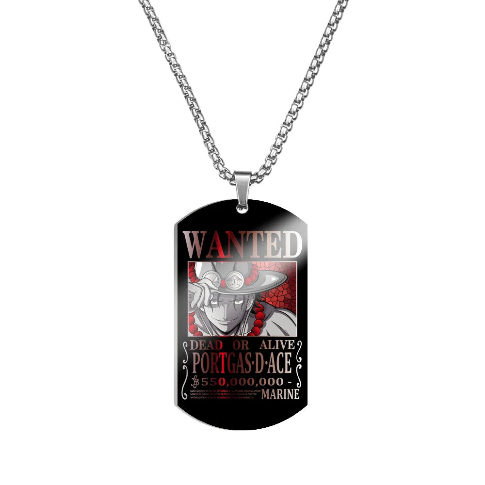 Creative One Piece Anime Luffy & Zoro Stainless Steel Necklace - Image 9