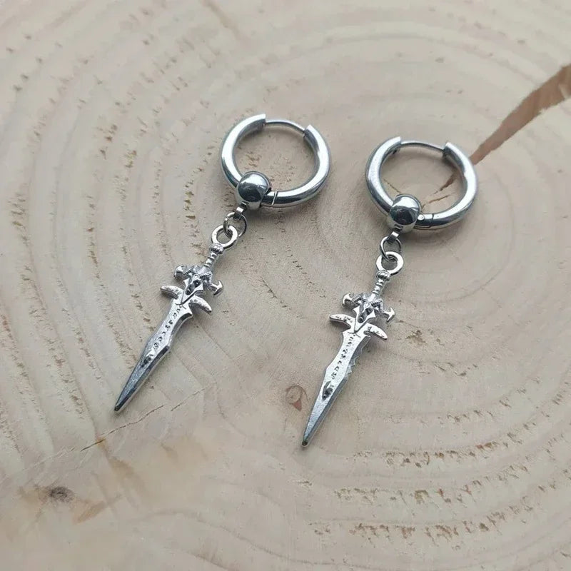 Dagger Hoop Earrings - Image 2