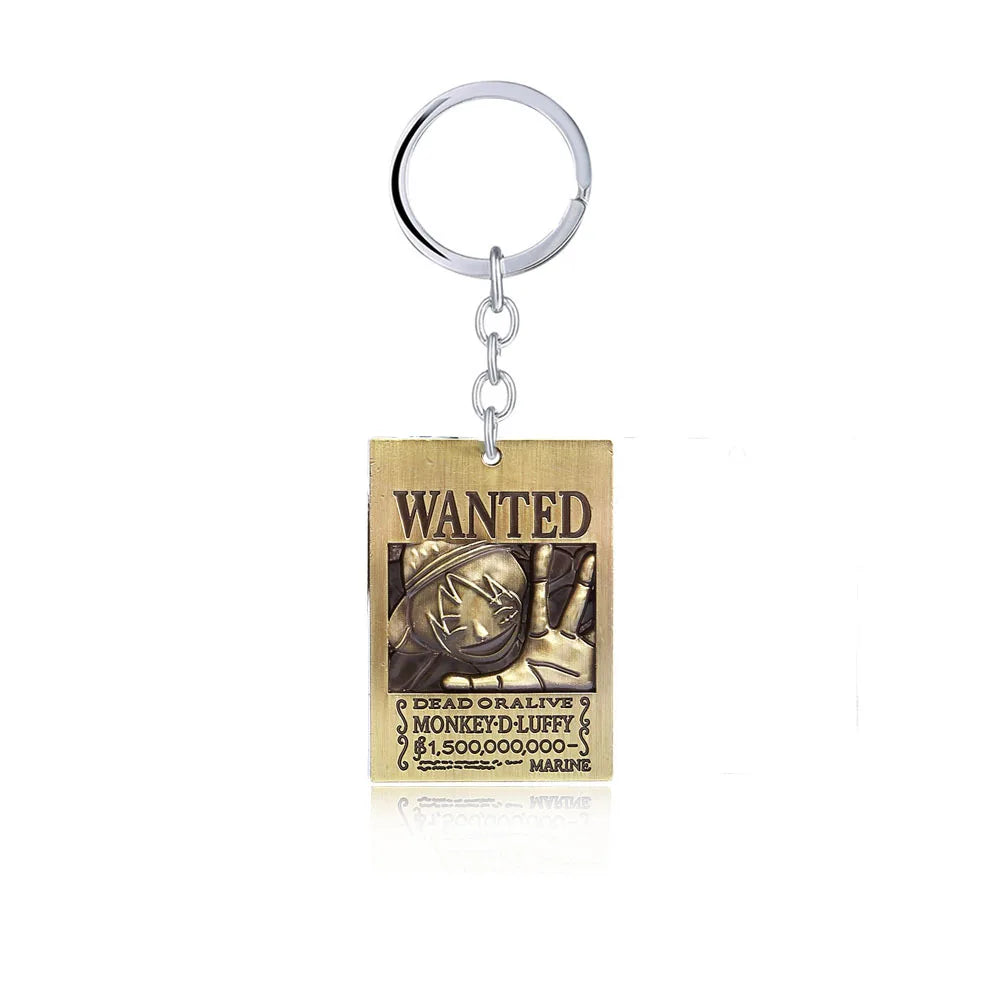 Anime One Piece Wanted Poster Keychains - Image 21