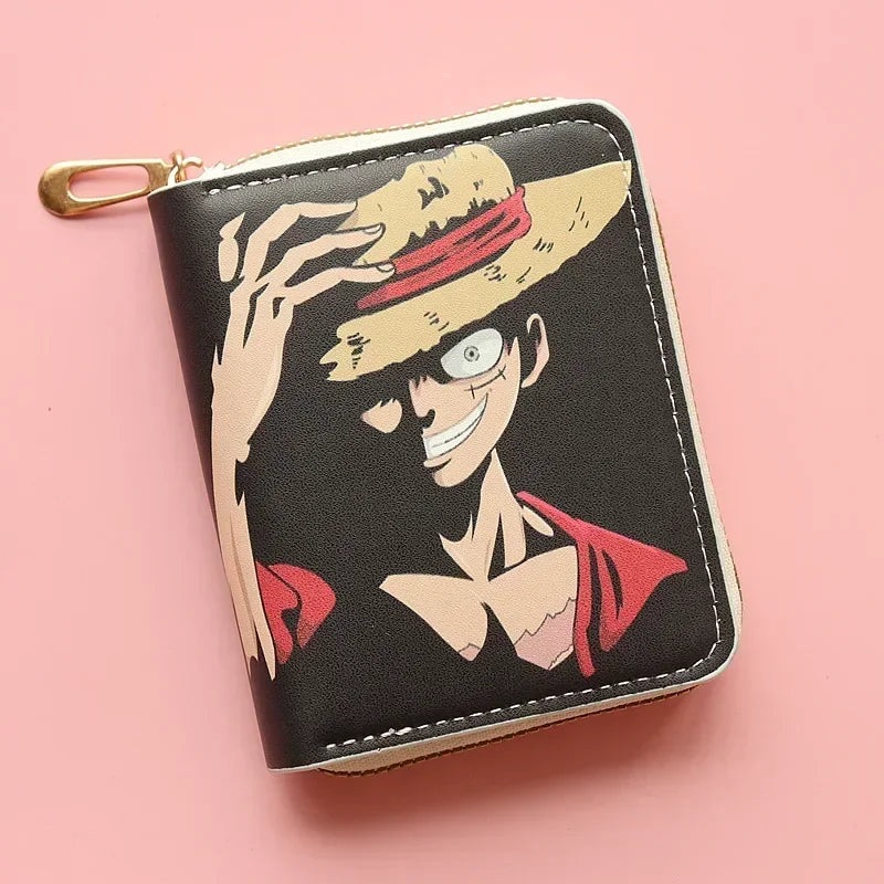Anime One Piece Luffy Straw Hat Pirates Wallet - Image 2