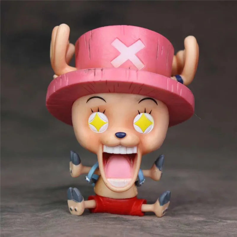 FigureCrazy One Piece FRANKY Q Laughing Out Sitting Cute Ver. PVC Action Figure - Image 9