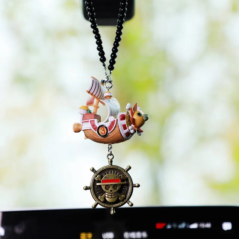 Going Merry & Thousand Sunny Grand Pirate Ship Car Pendant - Image 9