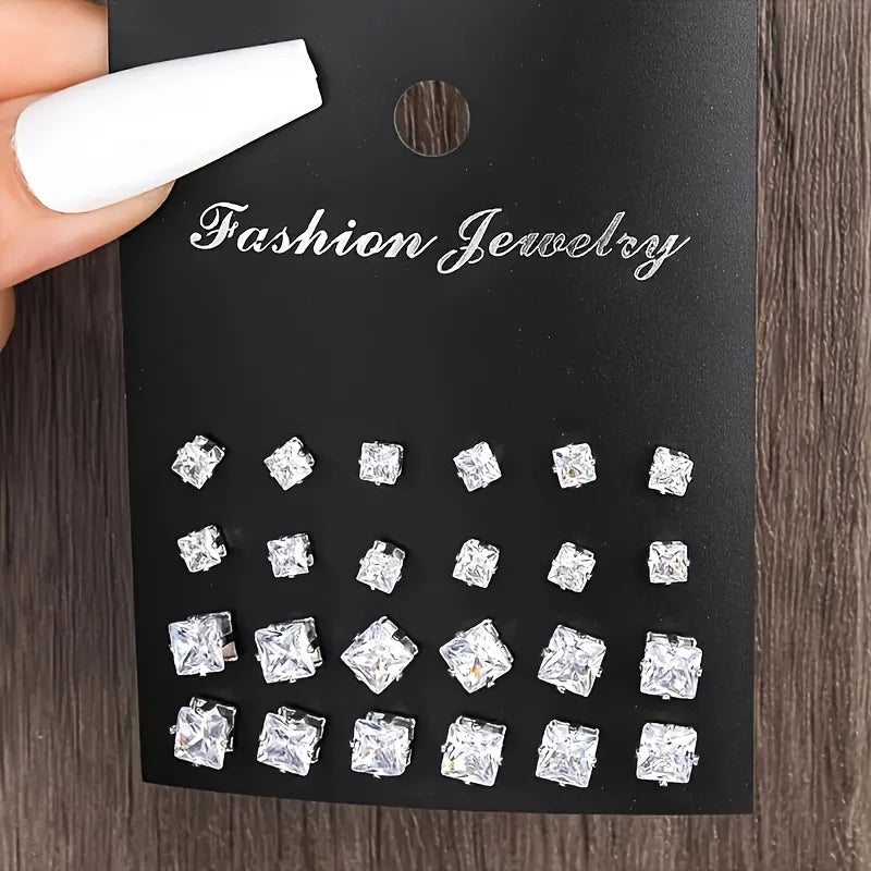 48-Piece Zircon Earring Set - Image 3