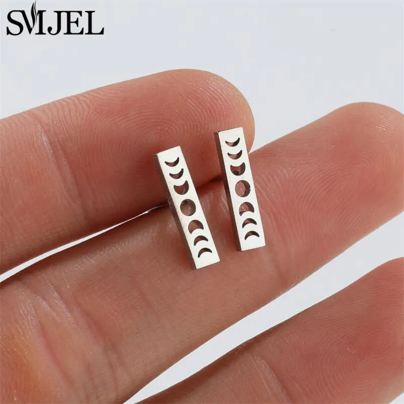 2024 Stainless Steel Geometric Stud Earrings - Image 30