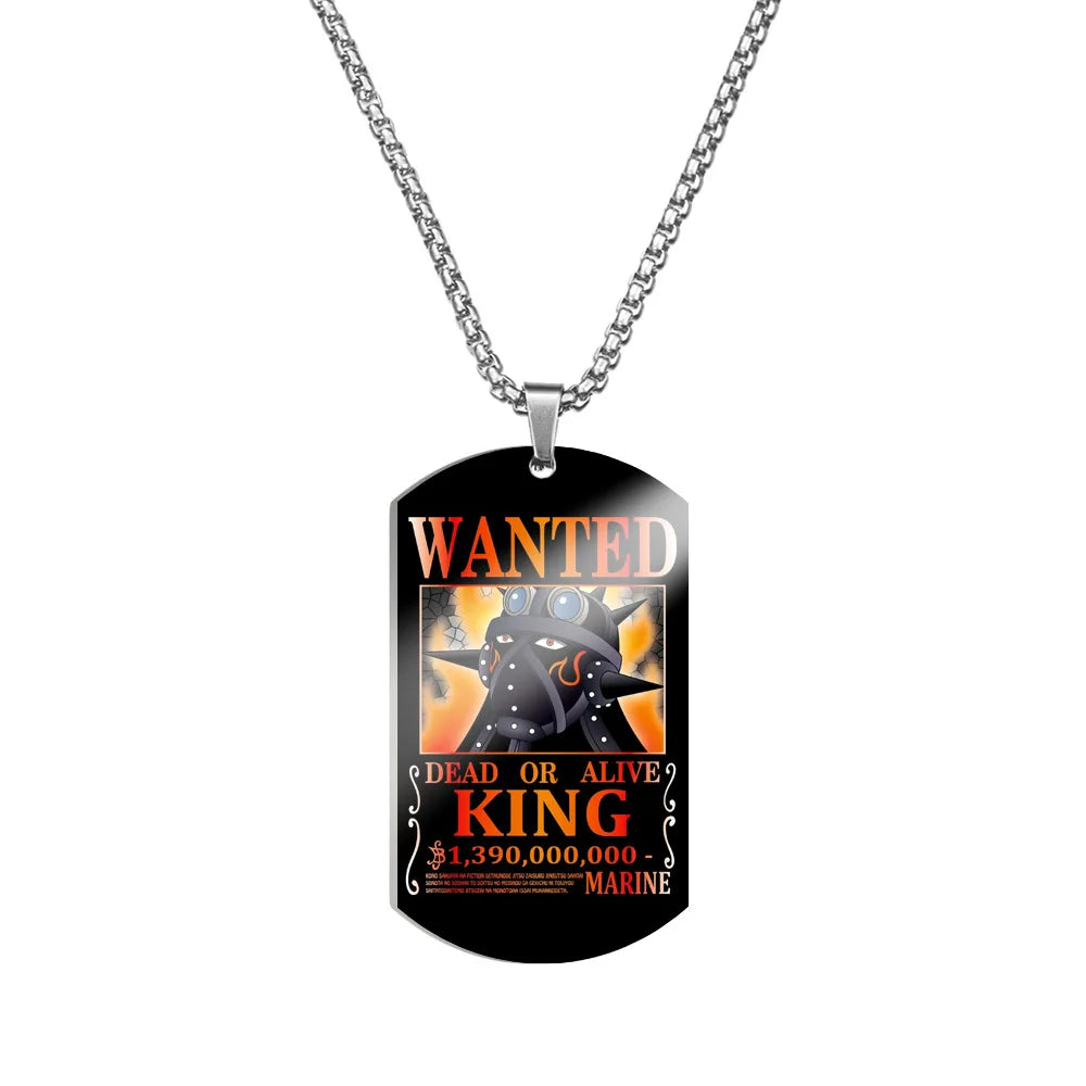 Creative One Piece Anime Luffy & Zoro Stainless Steel Necklace - Image 31