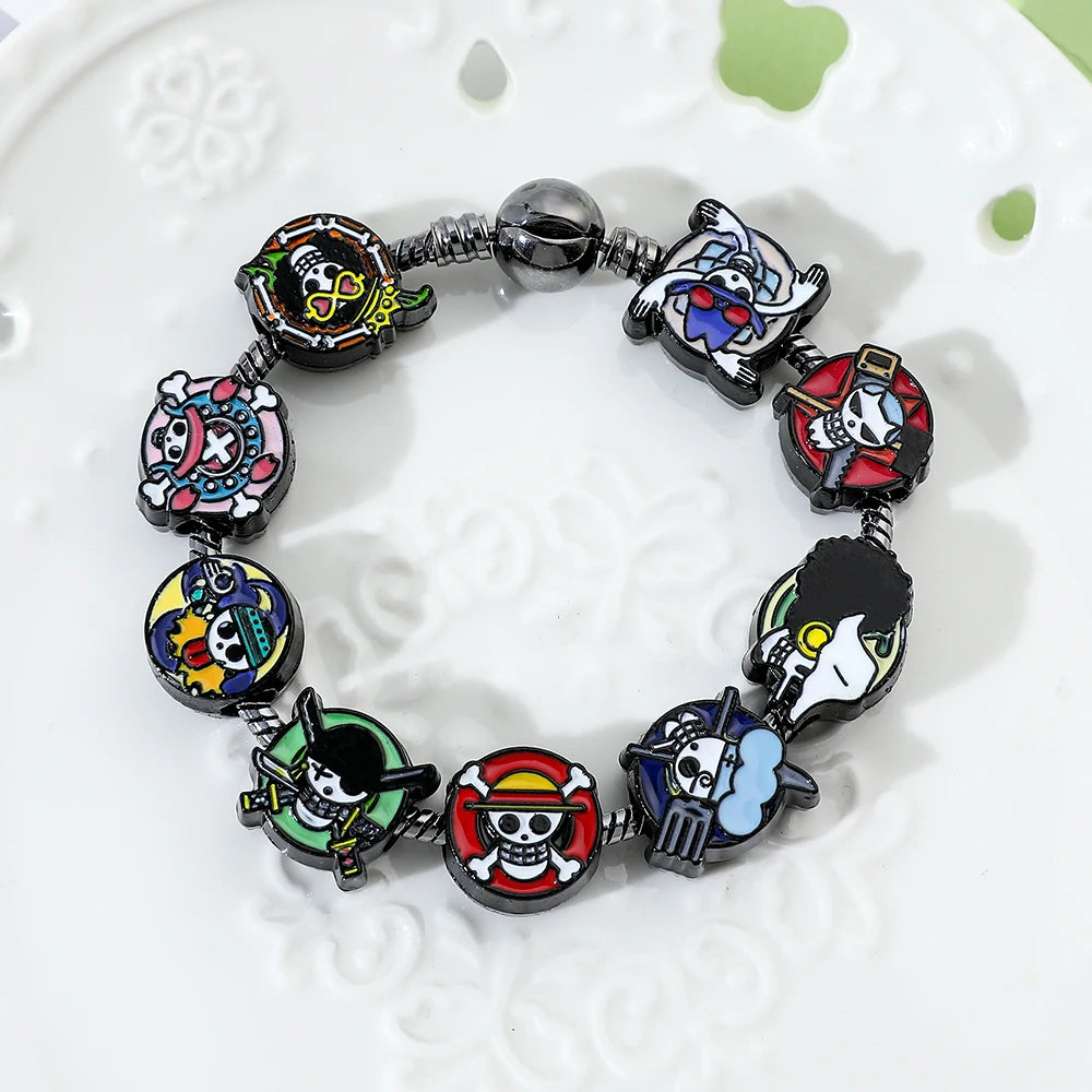 One Piece Anime Monkey D. Luffy Charms Bracelet