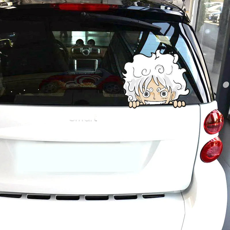 Luffy Sun God Car Sticker - Image 5