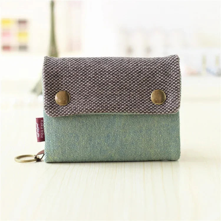 New Style One Piece Canvas Wallet - Image 17