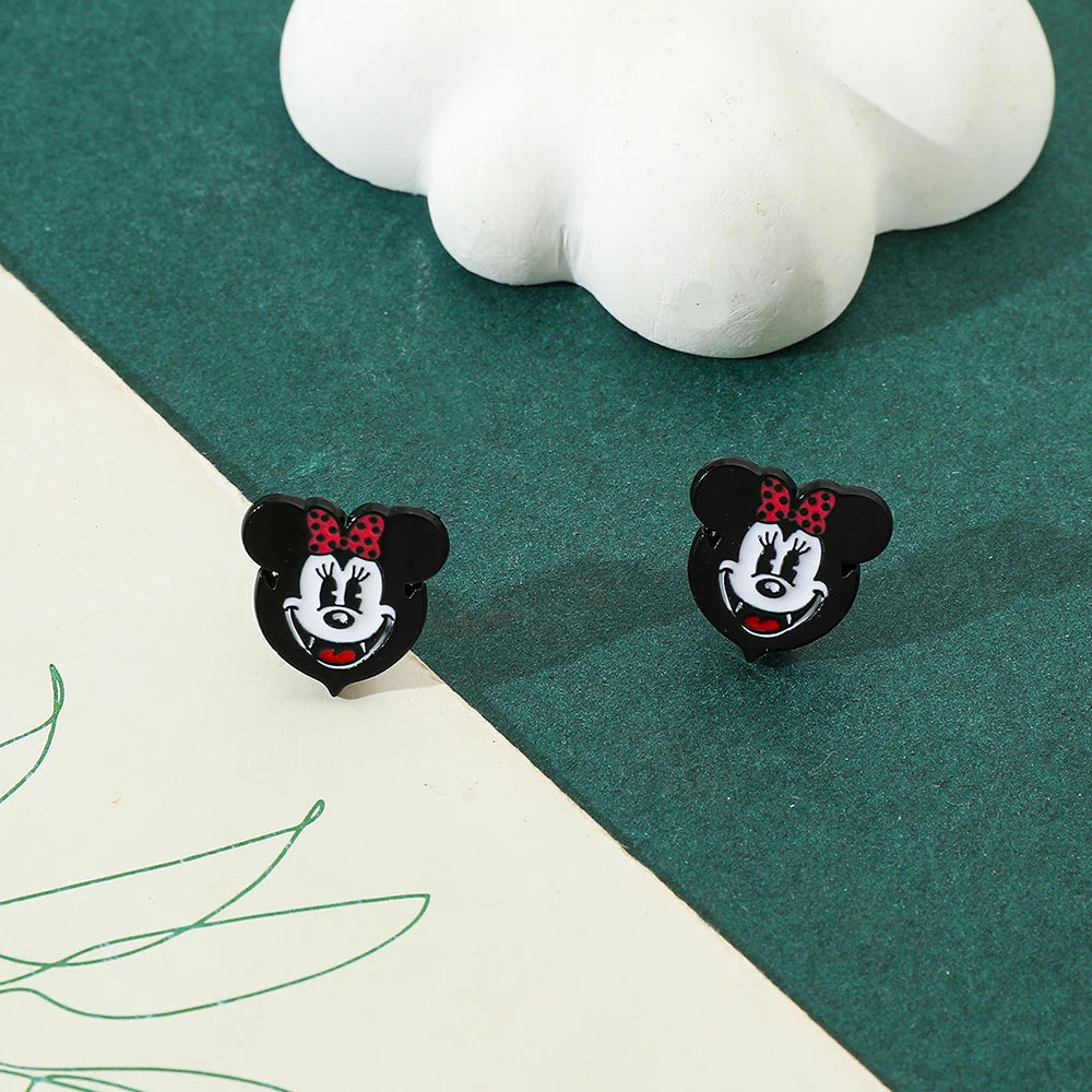 1 Pair Disney Mickey Mouse Cartoon Earrings - Image 2