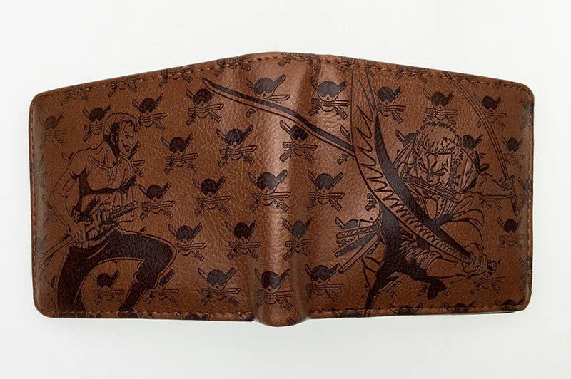Anime One Piece Luffy & Zoro PU Embossed Short Wallet - Image 20