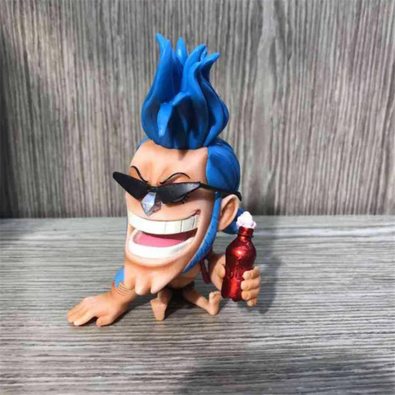FigureCrazy One Piece FRANKY Q Laughing Out Sitting Cute Ver. PVC Action Figure - Image 36