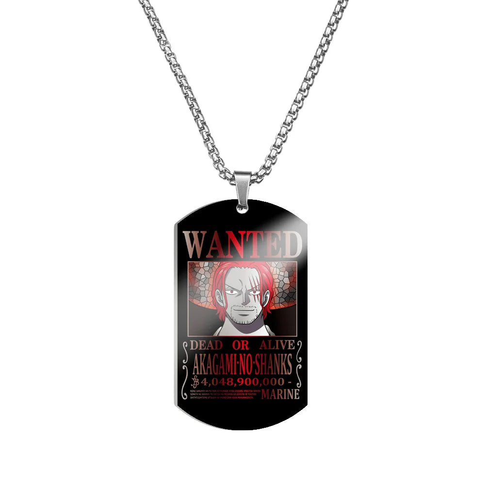 Creative One Piece Anime Luffy & Zoro Stainless Steel Necklace - Image 28