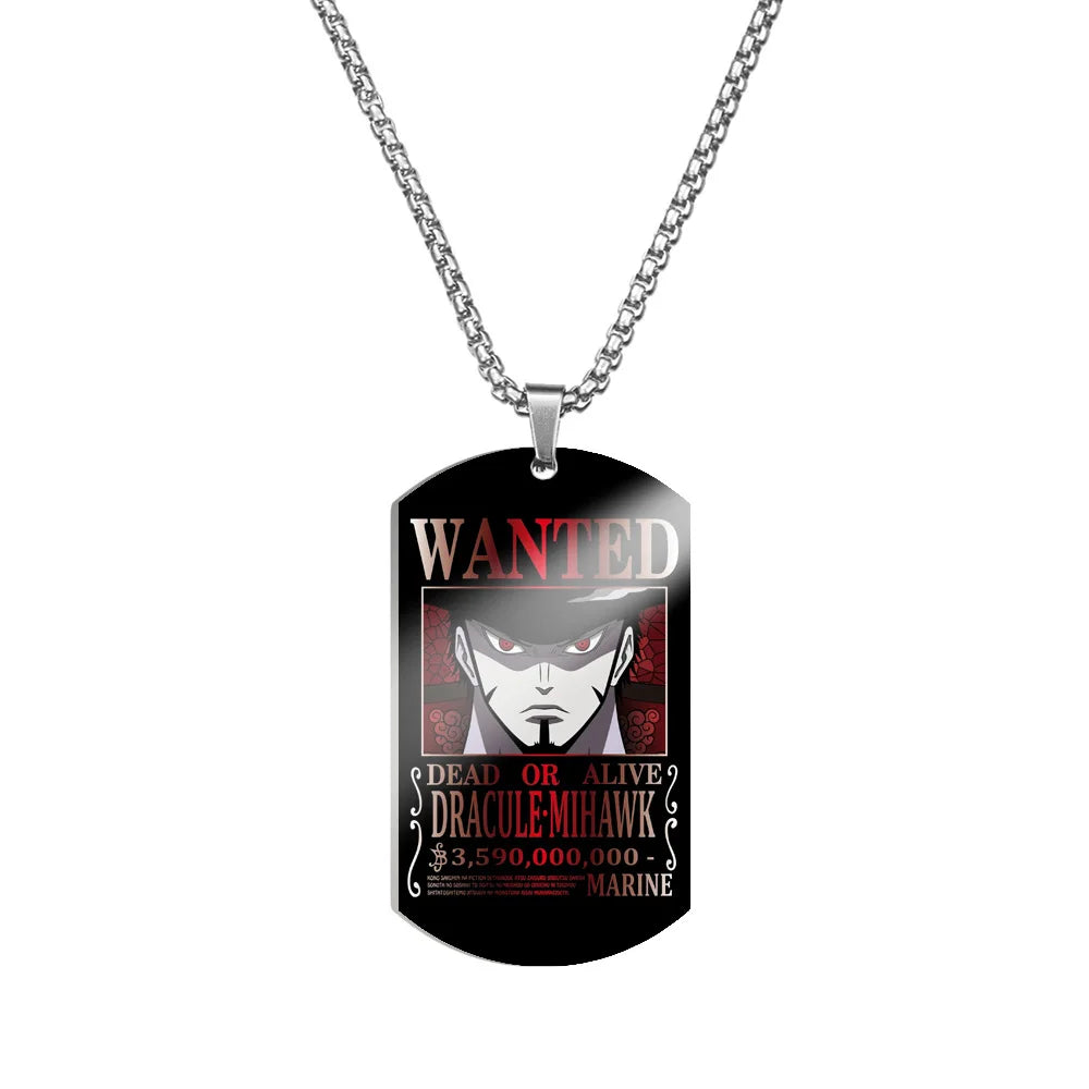 Creative One Piece Anime Luffy & Zoro Stainless Steel Necklace - Image 14