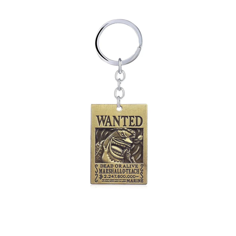 Anime One Piece Wanted Poster Keychains - Image 8