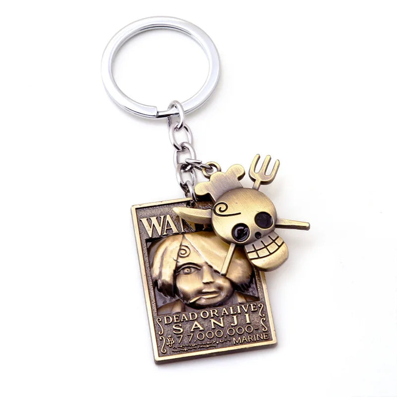 Anime One Piece Wanted Poster Keychains - Image 28