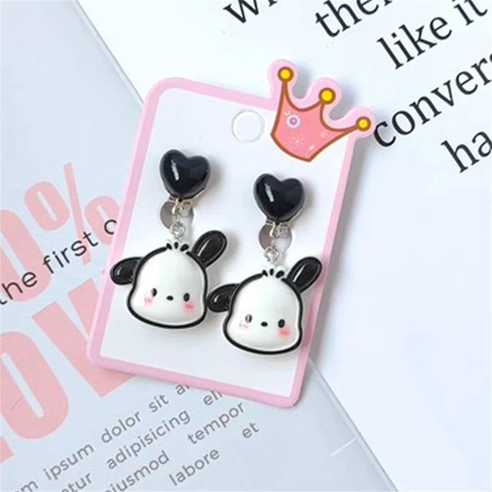 1 Pair Sanrio Hello Kitty, Cinnamoroll & Kuromi Ear Clip Earrings - Image 5