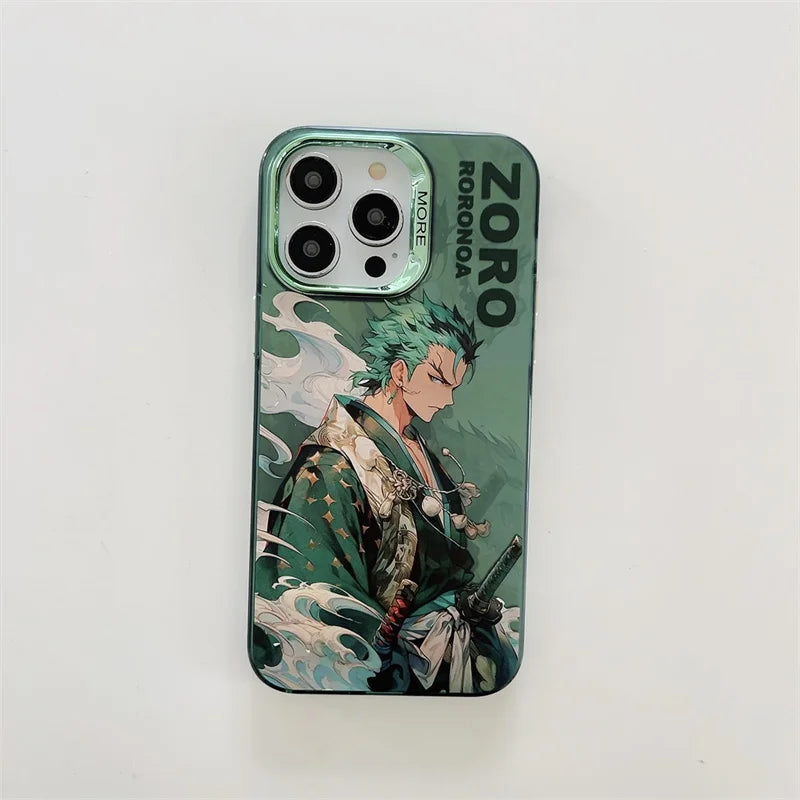 Luffy Hat & Roronoa Zoro Plating Anime Phone Case - Image 11