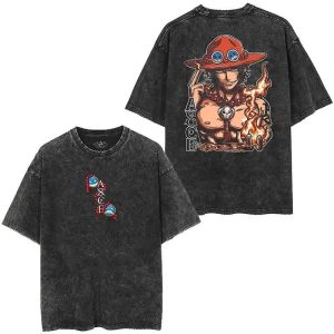 2025 ONE PIECE Nika Form Luffy Oversized Vintage Washed T-Shirt