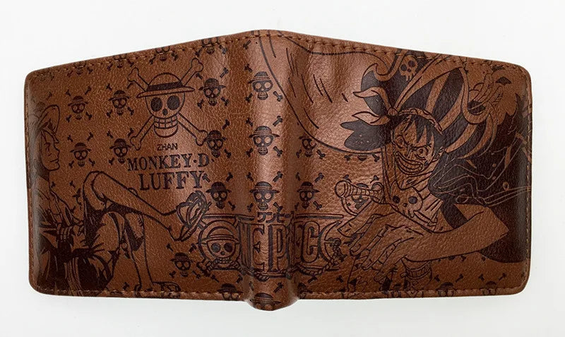 Anime One Piece Luffy & Zoro PU Embossed Short Wallet - Image 14