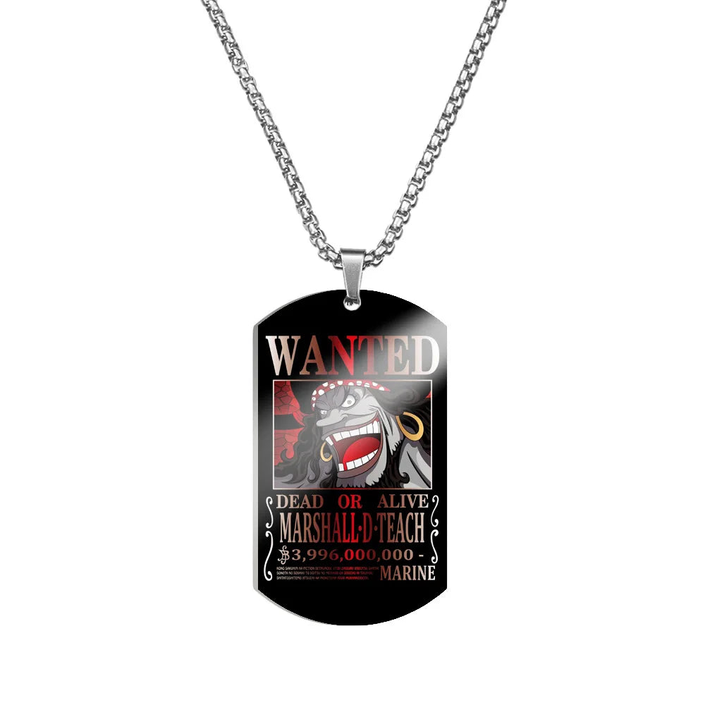 Creative One Piece Anime Luffy & Zoro Stainless Steel Necklace - Image 20