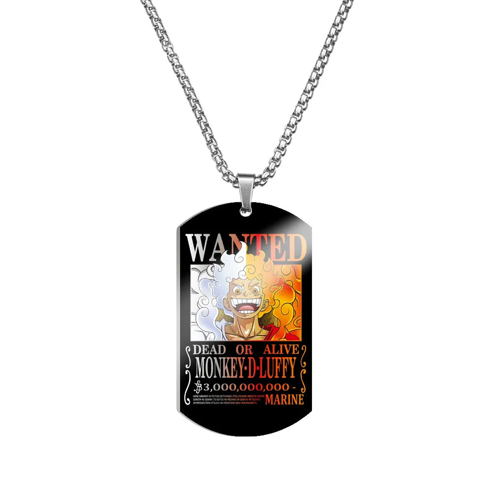 Creative One Piece Anime Luffy & Zoro Stainless Steel Necklace - Image 30
