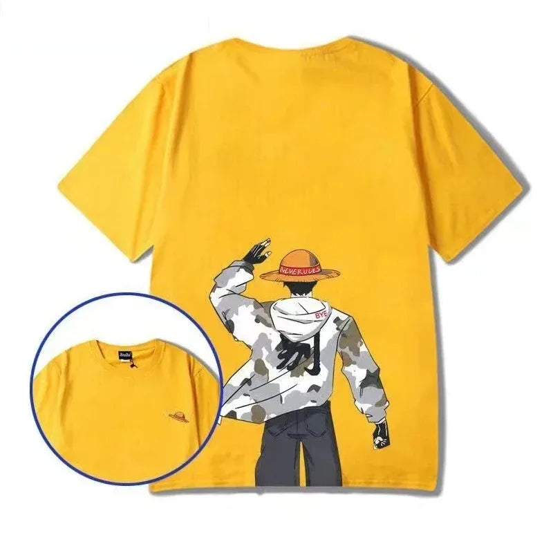 Japanese Anime One Piece T-Shirt Men - Image 3