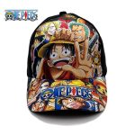 One Piece Anime Baseball Cap – Adjustable Luffy Print Summer Sun Hat