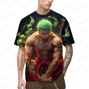 One Piece 3D Printing T-Shirt