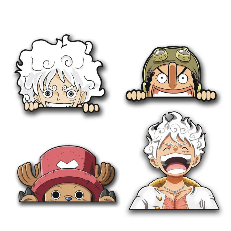 Luffy Sun God Car Sticker - Image 2