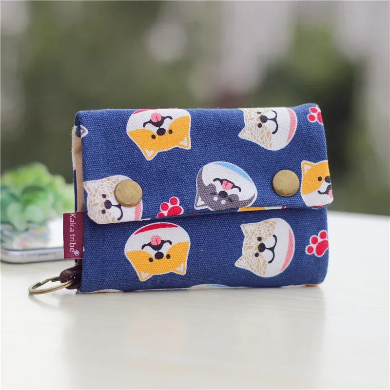 New Style One Piece Canvas Wallet - Image 13
